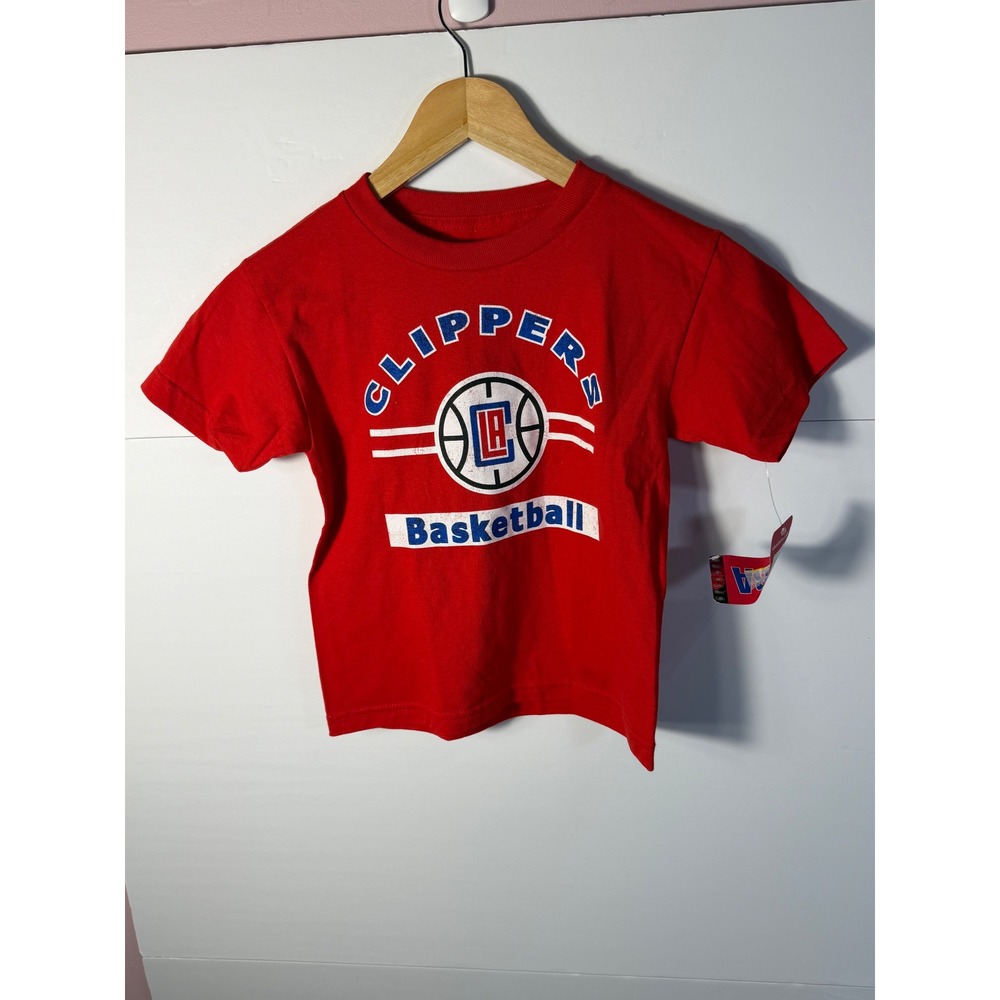 NBA LA Clippers Toddler Red Short Sleeve Graphic T-Shirt Size S Cotton